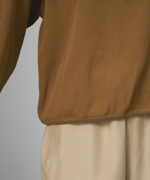 SALON adam et rope'(サロン アダム エ ロペ)の「【J'aDoRe・店舗限定】【Baserange(ベースレンジ)】LIGHT RELIEF SWEATSHIRT(Tシャツ/カットソー・レディース・ブラウン・S)」の13枚目の写真