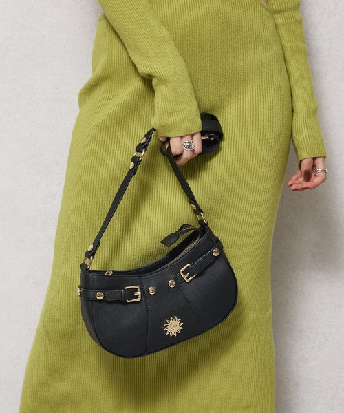 EVRIS（エヴリス）の「【EVRIS/エヴリス】SUNNY アンティークPU ムーン型ミニショルダーバッグ（ショルダーバッグ・レディース・ブラック/シルバー/グレイッシュベージュ・FREE）」の18枚目の写真