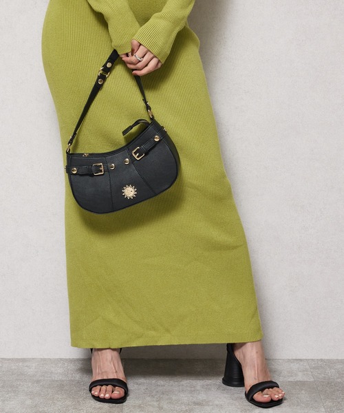 EVRIS（エヴリス）の「【EVRIS/エヴリス】SUNNY アンティークPU ムーン型ミニショルダーバッグ（ショルダーバッグ・レディース・ブラック/シルバー/グレイッシュベージュ・FREE）」の20枚目の写真