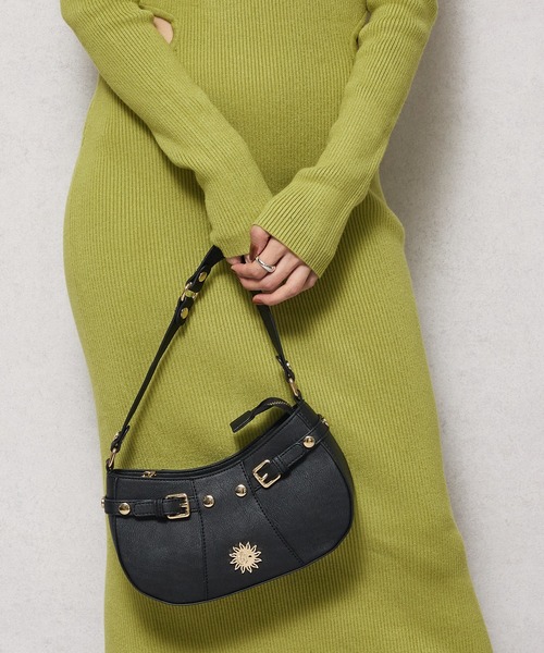 EVRIS（エヴリス）の「【EVRIS/エヴリス】SUNNY アンティークPU ムーン型ミニショルダーバッグ（ショルダーバッグ・レディース・ブラック/シルバー/グレイッシュベージュ・FREE）」の9枚目の写真