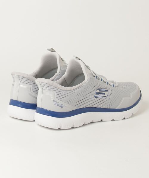 SKECHERS(スケッチャーズ)の「【別注】スケッチャーズ SUMMITS - TOP RATE 限定コラボ(スニーカー・メンズ・ホワイト×ブルー・25.0cm/25.5cm/26.0cm/26.5cm/27.0cm/27.5cm/28.0cm)」の2枚目の写真