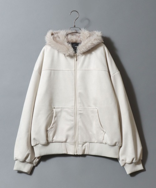 セール】Faux Suede Padded N-2B Jacket/ フェイクスエード 中綿N-2B