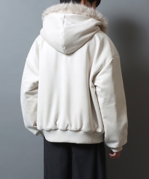 セール】Faux Suede Padded N-2B Jacket/ フェイクスエード 中綿N-2B