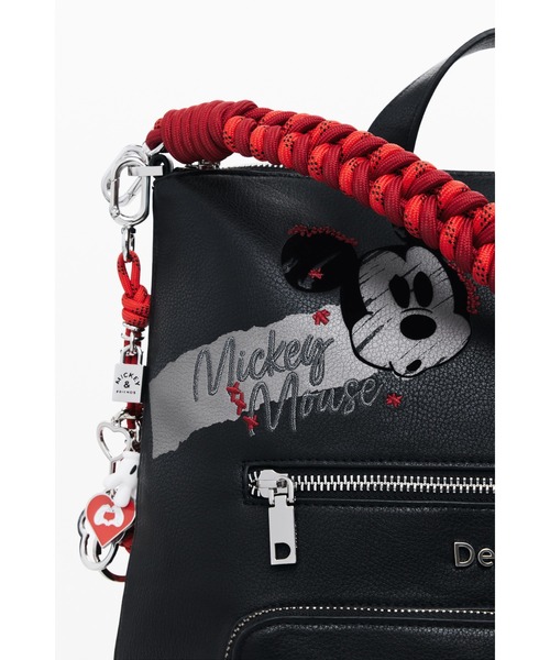 Desigual（デシグアル）の「ミッキーマウス刺繍ミディアムバックパック ブラック（バックパック/リュック・レディース・ブラック・FREE）」の8枚目の写真