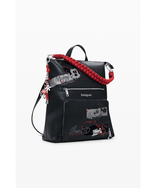 Desigual（デシグアル）の「ミッキーマウス刺繍ミディアムバックパック ブラック（バックパック/リュック・レディース・ブラック・FREE）」の7枚目の写真