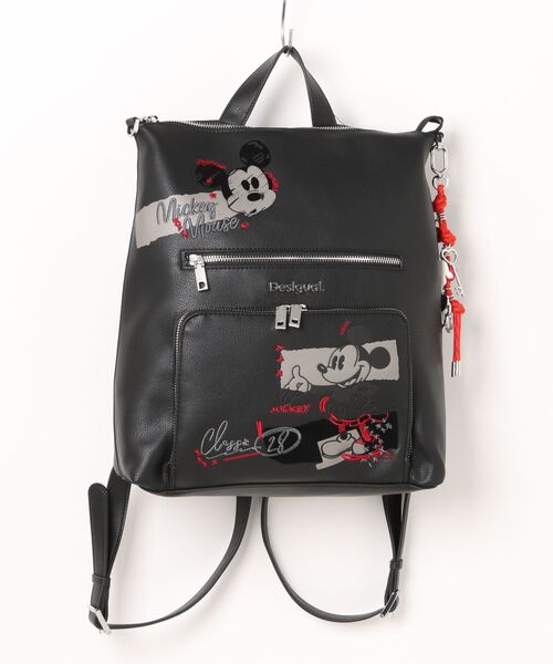 Desigual（デシグアル）の「ミッキーマウス刺繍ミディアムバックパック ブラック（バックパック/リュック・レディース・ブラック・FREE）」の10枚目の写真