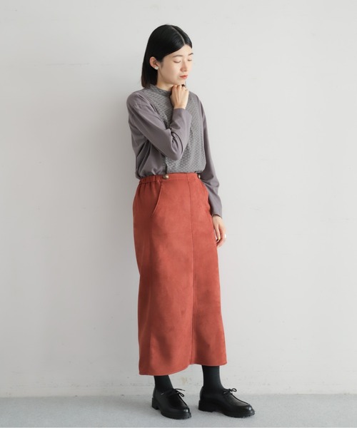 NOMBRE IMPAIR（ノンブルアンペール）の「フロントJQハイネックブラウス（Tシャツ/カットソー・レディース・ホワイト/チャコールグレー・FREE）」の13枚目の写真