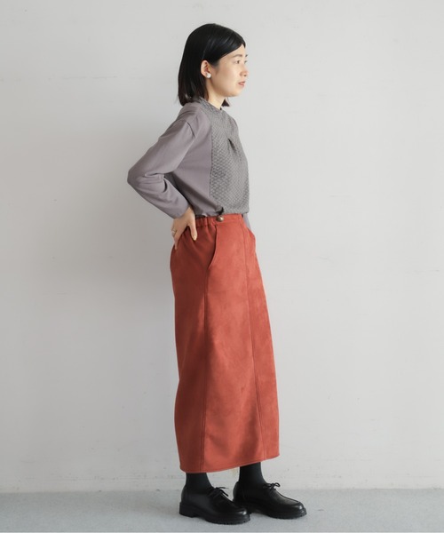 NOMBRE IMPAIR（ノンブルアンペール）の「フロントJQハイネックブラウス（Tシャツ/カットソー・レディース・ホワイト/チャコールグレー・FREE）」の18枚目の写真