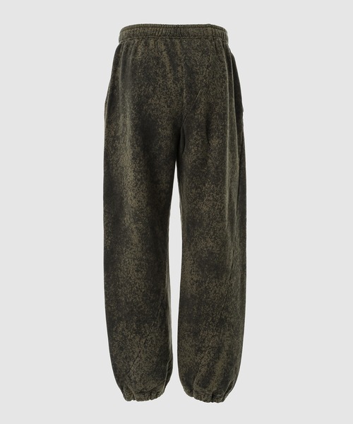 NOMA t.d.(ノーマティーディー)の「Hand Dye Twist Pants(スウェットパンツ・メンズ・オリーブ×ブラック・3/2)」の2枚目の写真