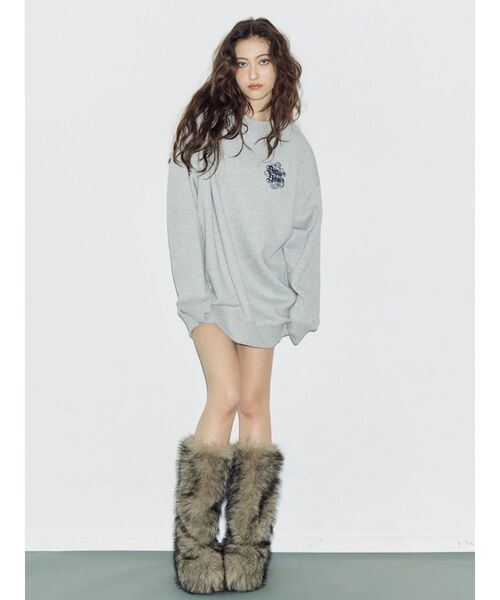 EVRIS（エヴリス）の「ファイクファーモンスターブーツ【インソール入】（ブーツ・レディース・ベージュ/ブラウン・SMALL/MEDIUM/LARGE）」の6枚目の写真