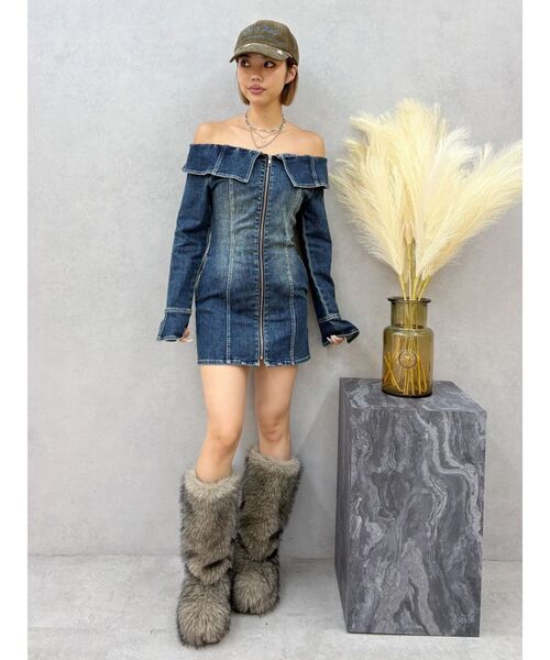 EVRIS（エヴリス）の「ファイクファーモンスターブーツ【インソール入】（ブーツ・レディース・ベージュ/ブラウン・SMALL/MEDIUM/LARGE）」の15枚目の写真