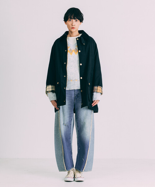 Barbour/バブアー 別注OS Beaufort ピーチスキン custom lining