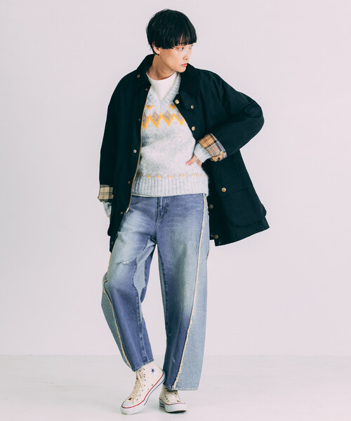 Barbour別注OS Beaufortピーチスキン Barbour/バブアー 別注OS Beaufort ピーチスキン custom lining