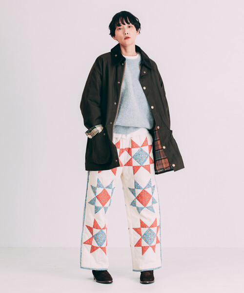 Barbour（バブアー）の「Barbour/バブアー 別注OS Beaufort ピーチスキン custom lining/オーバーサイズ ビューフォート カスタム ライニング（その他アウター・レディース・ブラック/オリーブ・38）」の16枚目の写真