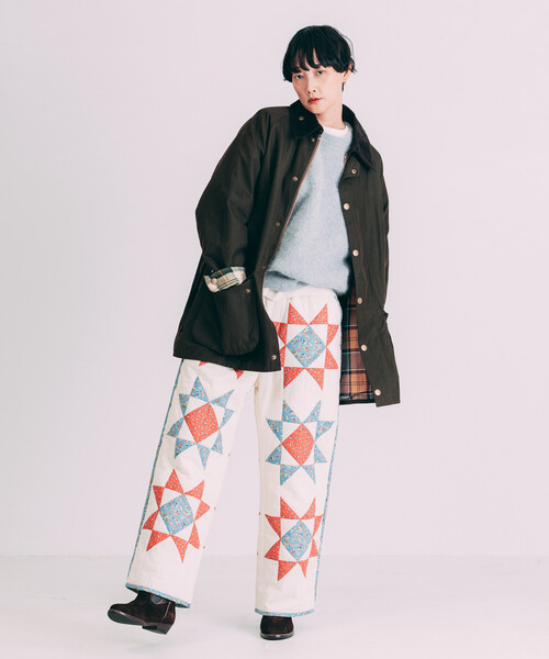 Barbour（バブアー）の「Barbour/バブアー 別注OS Beaufort ピーチスキン custom lining/オーバーサイズ ビューフォート カスタム ライニング（その他アウター・レディース・ブラック/オリーブ・38）」の17枚目の写真