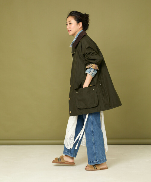 Barbour/バブアー 別注OS Beaufort ピーチスキン custom lining