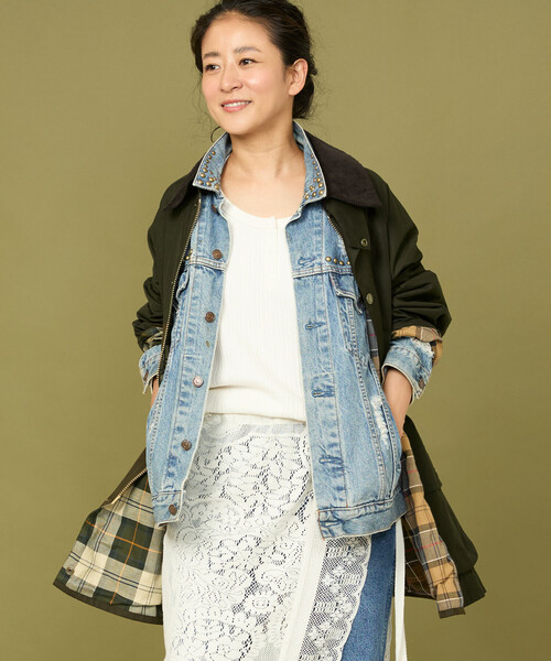 Barbour/バブアー 別注OS Beaufort ピーチスキン custom lining