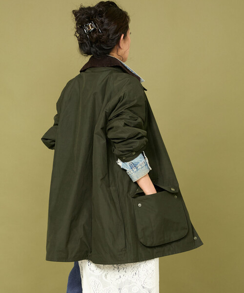 Barbour/バブアー 別注OS Beaufort ピーチスキン custom lining