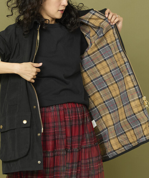 Barbour/バブアー 別注OS Beaufort ピーチスキン custom lining