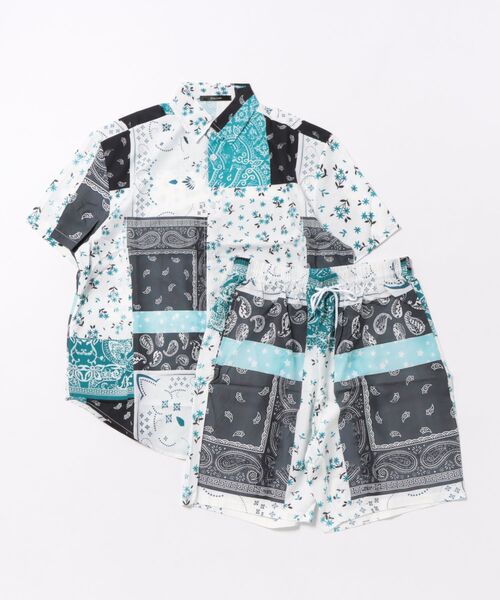 NO WAY（ノーウェイ）の「【2点セット】アロハシャツ&ショーツ（その他トップス・メンズ・E/C/D/F/B/A・X-LARGE/LARGE/MEDIUM）」の6枚目の写真