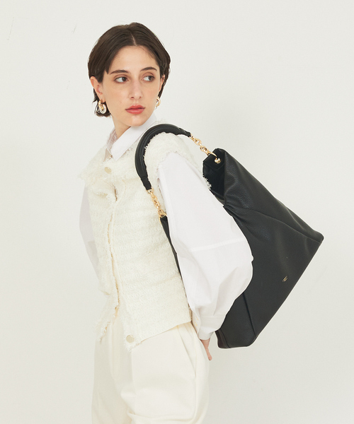 LOWELL things バケットバッグ バケツバッグ ショルダーバッグ 白 セール】 Rect/バケットショルダーバッグ （ショルダーバッグ