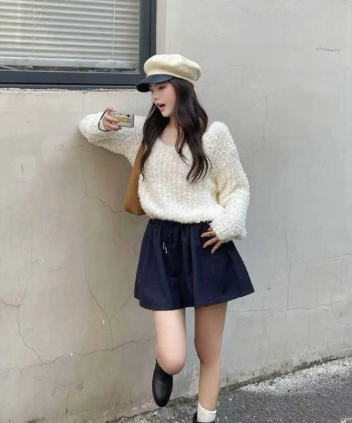 STAY MOTION（ステイモーション）の「【WEB限定】ラメニットプルオーバー［大人 カジュアル 着回し力抜群］（ニット/セーター・レディース・サックスブルー/アイボリー/ベージュ・F）」の4枚目の写真