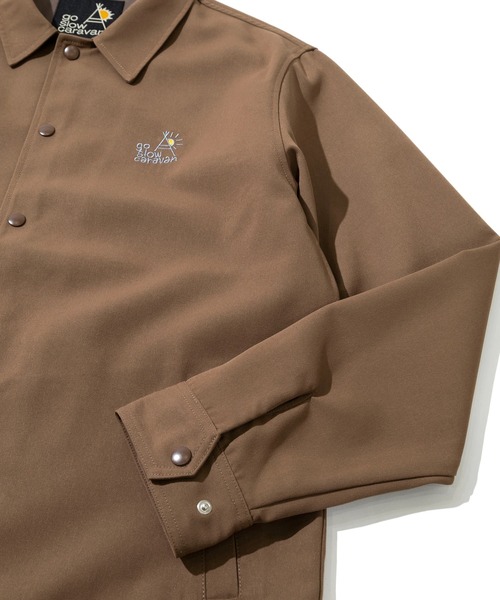 go slow caravan(ゴースローキャラバン)の「T/Cキャンバス ワッペン コーチJKT(ブルゾン・メンズ・ブラック/ブルーグリーン/ベージュ・MEDIUM/X-LARGE/LARGE)」の13枚目の写真