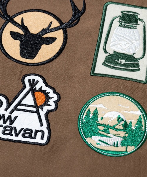 go slow caravan(ゴースローキャラバン)の「T/Cキャンバス ワッペン コーチJKT(ブルゾン・メンズ・ブラック/ブルーグリーン/ベージュ・MEDIUM/X-LARGE/LARGE)」の15枚目の写真