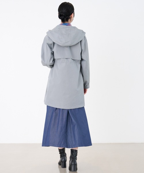 Arnold Palmer（アーノルドパーマー）の「フライヨーク フードコート（モッズコート・レディース・ブルーグレー/ブラック/ベージュ・L/M/S）」の6枚目の写真