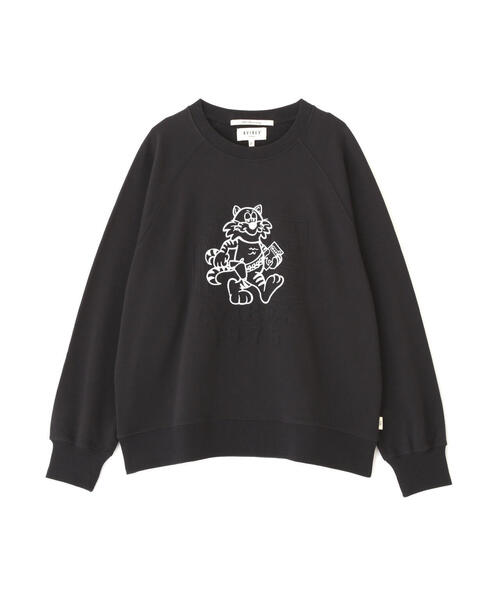 AVIREX(アヴィレックス)の「EMBOSS TOMCAT SWEAT/エンボストムキャットスウェット(スウェット・レディース・ホワイト/パープル/ブラック・F)」の6枚目の写真