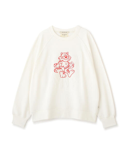 AVIREX(アヴィレックス)の「EMBOSS TOMCAT SWEAT/エンボストムキャットスウェット(スウェット・レディース・ホワイト/パープル/ブラック・F)」の11枚目の写真
