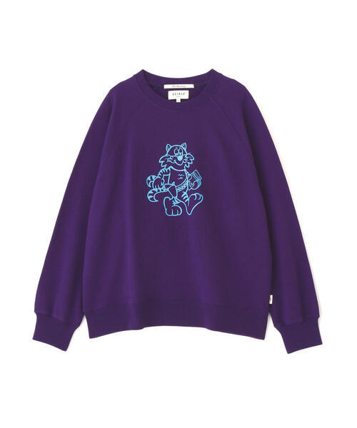 AVIREX(アヴィレックス)の「EMBOSS TOMCAT SWEAT/エンボストムキャットスウェット(スウェット・レディース・ホワイト/パープル/ブラック・F)」の21枚目の写真