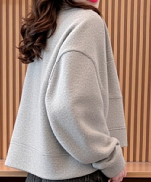cammie(キャミー)の「ボリュームスリーブハイネックブルゾン(ブルゾン・レディース・オフホワイト/グレー・M/L)」の9枚目の写真