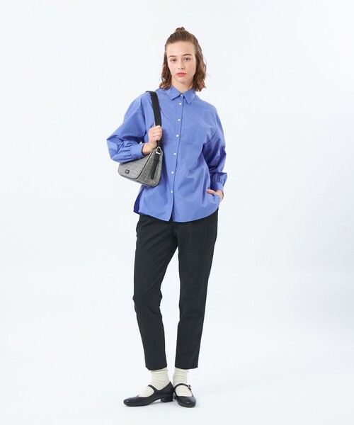 MACKINTOSH PHILOSOPHY（ﾏｯｷﾝﾄｯｼｭ ﾌｨﾛｿﾌｨｰ）の「ブザムシャツブラウス（シャツ/ブラウス・レディース・オフホワイト/ライトブルー/ネイビー・38）」の13枚目の写真