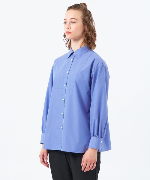 MACKINTOSH PHILOSOPHY（ﾏｯｷﾝﾄｯｼｭ ﾌｨﾛｿﾌｨｰ）の「ブザムシャツブラウス（シャツ/ブラウス・レディース・オフホワイト/ライトブルー/ネイビー・38）」の10枚目の写真