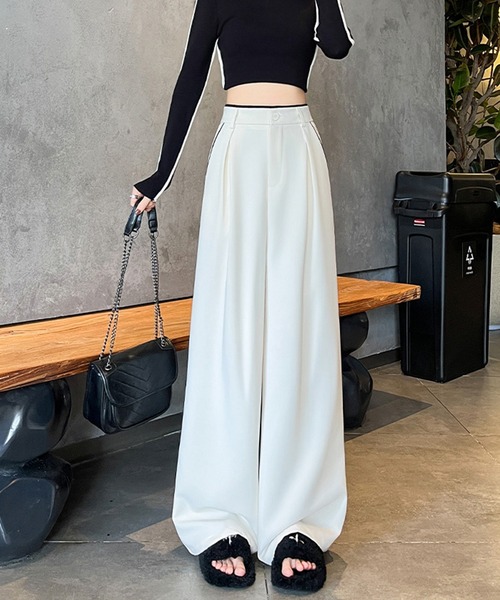 セール】パイピングタックワイドパンツ（その他パンツ）｜by LEGNA