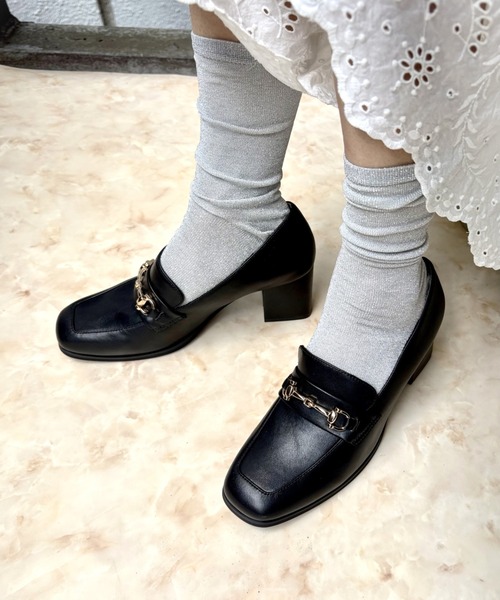 REZOY（リゾイ）の「【REZOY】ゴールドビットヒールローファー（ローファー・レディース・ブラック系その他/ブラック・23.5cm/23cm/22.5cm/22cm/24.5cm/24cm）」の15枚目の写真