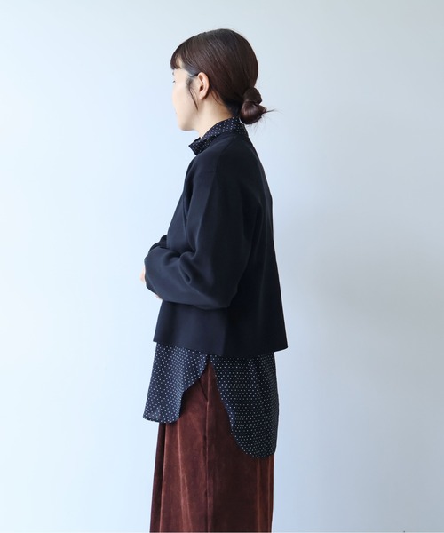 yuni（ユニ　）の「コットンスムース　ショートカーディガン（カーディガン/ボレロ・レディース・ブラウン/ブルー/サックスブルー/ブラック・FREE）」の16枚目の写真