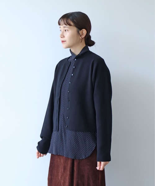 yuni（ユニ　）の「コットンスムース　ショートカーディガン（カーディガン/ボレロ・レディース・ブラウン/ブルー/サックスブルー/ブラック・FREE）」の19枚目の写真