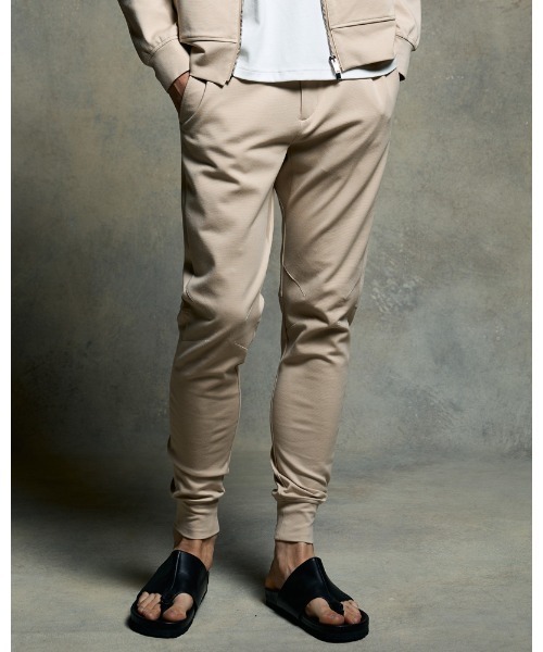 wjk（ダヴルジェイケイ）の「basic rib sweat pants（スウェットパンツ・メンズ・ブラック/ライトベージュ/トップグレー・SMALL/MEDIUM/LARGE/X-LARGE）」の3枚目の写真