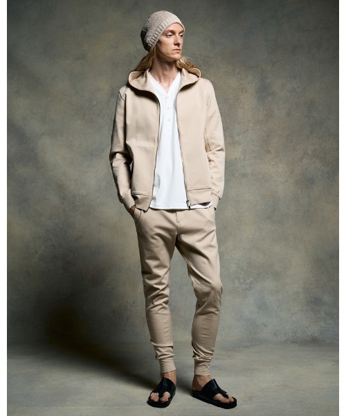 wjk（ダヴルジェイケイ）の「basic rib sweat pants（スウェットパンツ・メンズ・ブラック/ライトベージュ/トップグレー・SMALL/MEDIUM/LARGE/X-LARGE）」の9枚目の写真