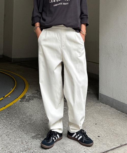 LBC(エルビーシー)の「らくぬくシェフパンツ(その他パンツ・レディース・ブラック/オフホワイト/オリーブ/チェック/ダークネイビー・M/L)」の2枚目の写真