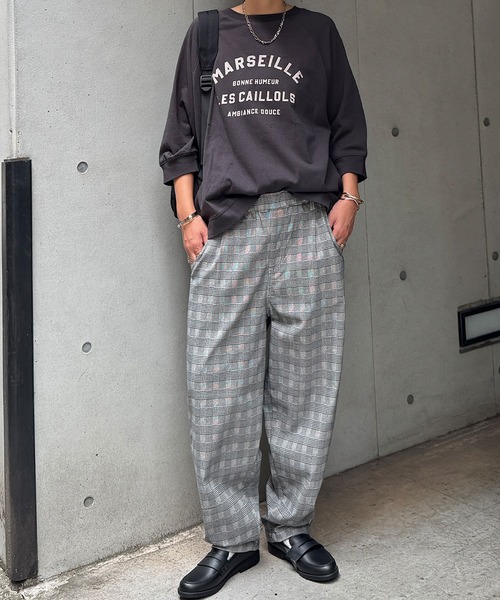 LBC(エルビーシー)の「らくぬくシェフパンツ(その他パンツ・レディース・ブラック/オフホワイト/オリーブ/チェック/ダークネイビー・M/L)」の12枚目の写真