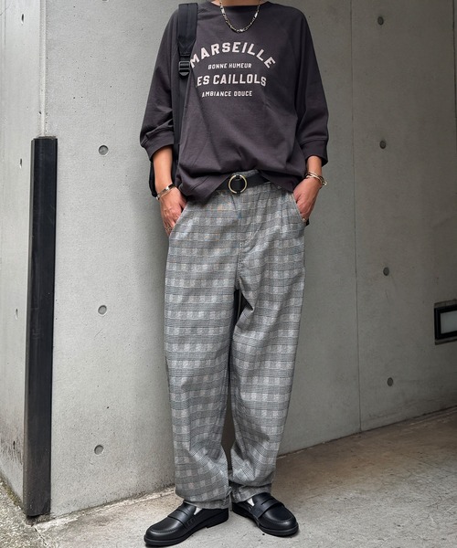 LBC(エルビーシー)の「らくぬくシェフパンツ(その他パンツ・レディース・ブラック/オフホワイト/オリーブ/チェック/ダークネイビー・M/L)」の9枚目の写真