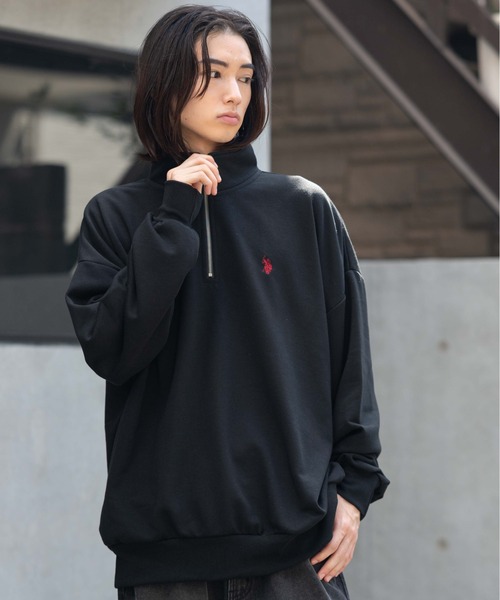 セール】∴WEGO/【25年秋冬新作】U.S. POLO ASSN. 別注ハーフZIPプル