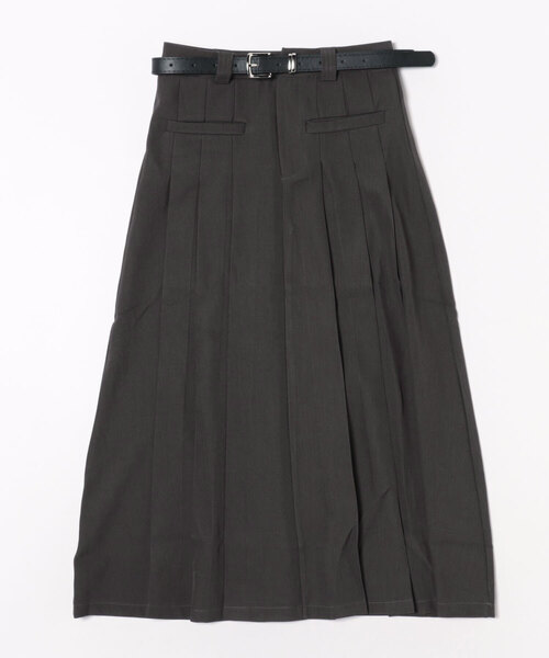 side pleats skirt / サイドプリーツスカート（スカート）｜loin nuit