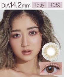 GROVI（グロヴィー）の「グロヴィー ワンデー クラッシーヘーゼル (10枚入り)（コンタクトレンズ・カラコン）」