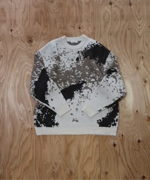 many men many mind（メニーメンメニーマインド）の「MANYMENMANYMINDS / モヘアタッチ総柄ニットプルオーバー（ニット/セーター）」