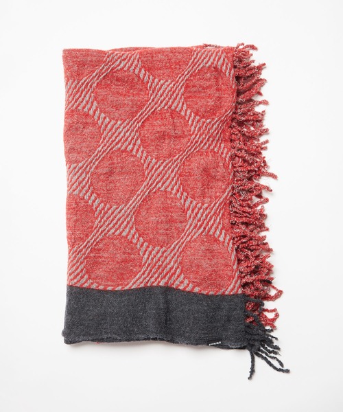 gomme（ゴム）の「縮絨ドットストール（ストール/ショール・レディース・アイボリー/グレー/チャコールグレー/レッド・FREE）」の13枚目の写真