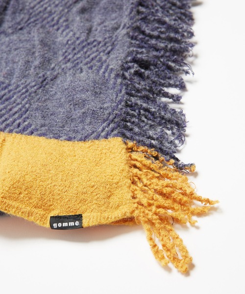 gomme（ゴム）の「縮絨ドットストール（ストール/ショール・レディース・アイボリー/グレー/チャコールグレー/レッド・FREE）」の17枚目の写真